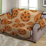 Chocolate Chip Cookie Pattern Print Loveseat Protector