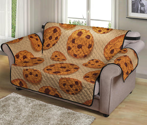 Chocolate Chip Cookie Pattern Print Loveseat Protector