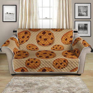 Chocolate Chip Cookie Pattern Print Loveseat Protector