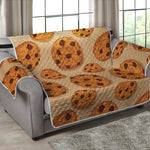 Chocolate Chip Cookie Pattern Print Loveseat Protector