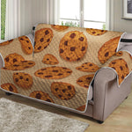 Chocolate Chip Cookie Pattern Print Loveseat Protector