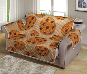 Chocolate Chip Cookie Pattern Print Loveseat Protector