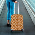 Chocolate Chip Cookie Pattern Print Luggage Cover