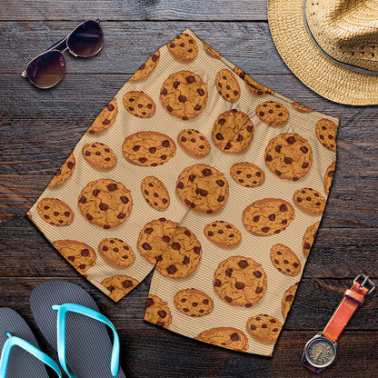Chocolate Chip Cookie Pattern Print Men's Shorts