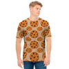 Chocolate Chip Cookie Pattern Print Men's T-Shirt