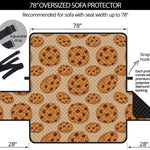 Chocolate Chip Cookie Pattern Print Oversized Sofa Protector