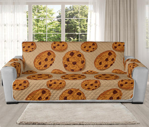 Chocolate Chip Cookie Pattern Print Oversized Sofa Protector