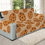 Chocolate Chip Cookie Pattern Print Oversized Sofa Protector