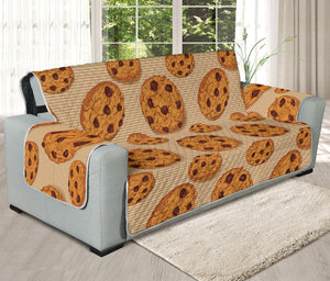 Chocolate Chip Cookie Pattern Print Oversized Sofa Protector