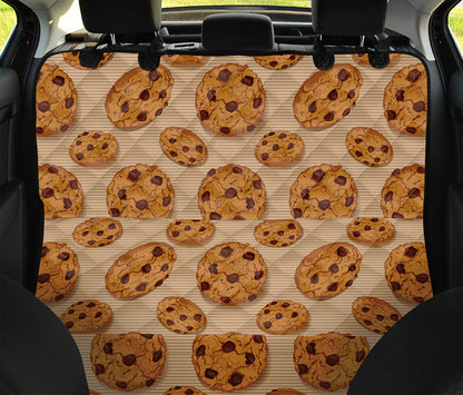 Chocolate Chip Cookie Pattern Print Pet Car Back Seat Cover