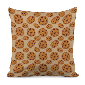 Chocolate Chip Cookie Pattern Print Pillow Cover