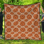 Chocolate Chip Cookie Pattern Print Quilt