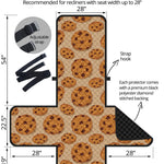 Chocolate Chip Cookie Pattern Print Recliner Protector