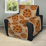 Chocolate Chip Cookie Pattern Print Recliner Protector