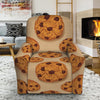 Chocolate Chip Cookie Pattern Print Recliner Slipcover