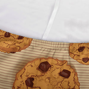 Chocolate Chip Cookie Pattern Print Sofa Cover