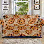 Chocolate Chip Cookie Pattern Print Sofa Protector