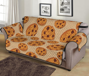 Chocolate Chip Cookie Pattern Print Sofa Protector