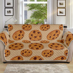 Chocolate Chip Cookie Pattern Print Sofa Protector