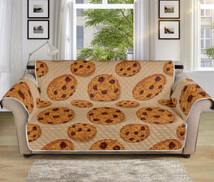 Chocolate Chip Cookie Pattern Print Sofa Protector