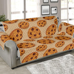 Chocolate Chip Cookie Pattern Print Sofa Protector