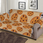 Chocolate Chip Cookie Pattern Print Sofa Protector