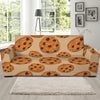 Chocolate Chip Cookie Pattern Print Sofa Slipcover