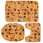 Chocolate Chip Cookie Print 3 Piece Bath Mat Set