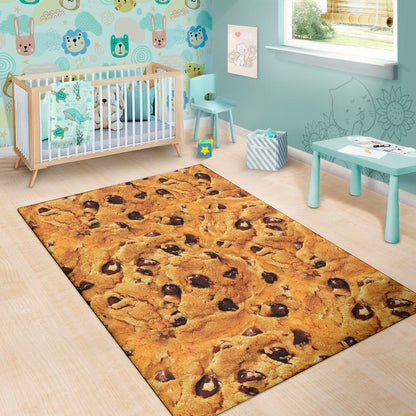 Chocolate Chip Cookie Print Area Rug