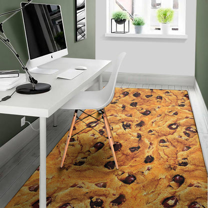 Chocolate Chip Cookie Print Area Rug