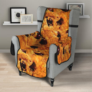 Chocolate Chip Cookie Print Armchair Protector