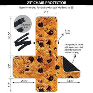 Chocolate Chip Cookie Print Armchair Protector