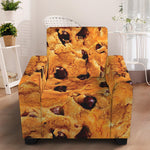 Chocolate Chip Cookie Print Armchair Slipcover