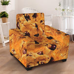 Chocolate Chip Cookie Print Armchair Slipcover