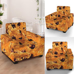 Chocolate Chip Cookie Print Armchair Slipcover