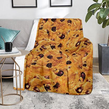 Chocolate Chip Cookie Print Blanket