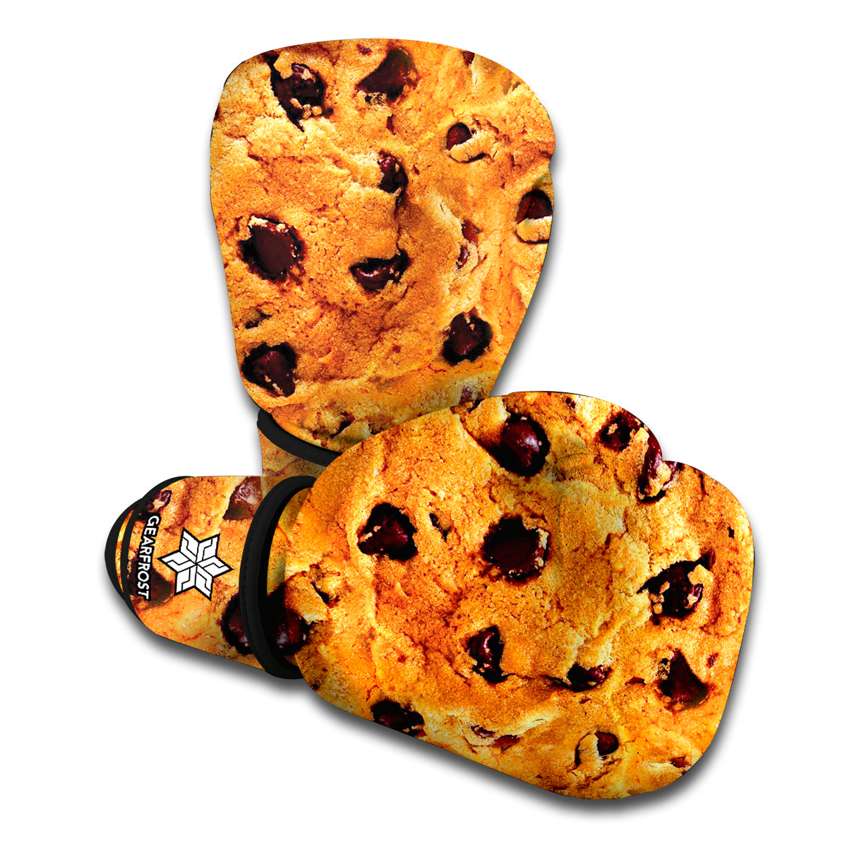 Chocolate Chip Cookie Print Boxing Gloves