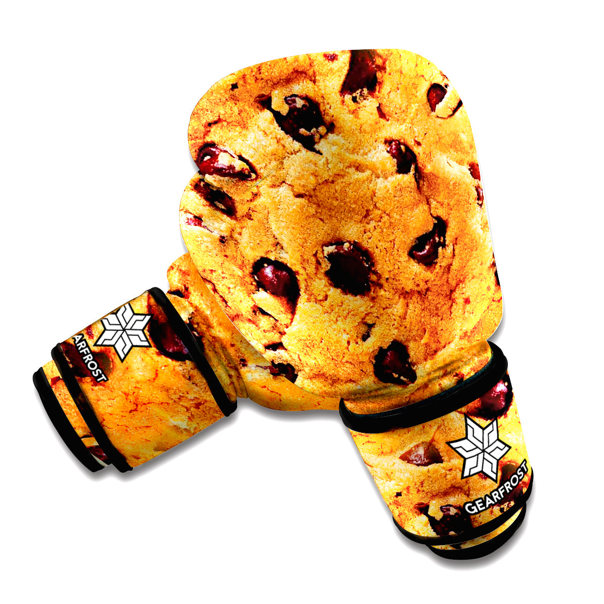 Chocolate Chip Cookie Print Boxing Gloves
