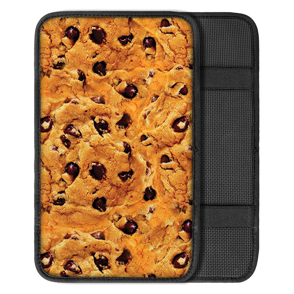 Chocolate Chip Cookie Print Car Center Console Cover