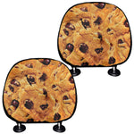 Chocolate Chip Cookie Print Car Headrest Covers