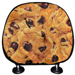 Chocolate Chip Cookie Print Car Headrest Covers