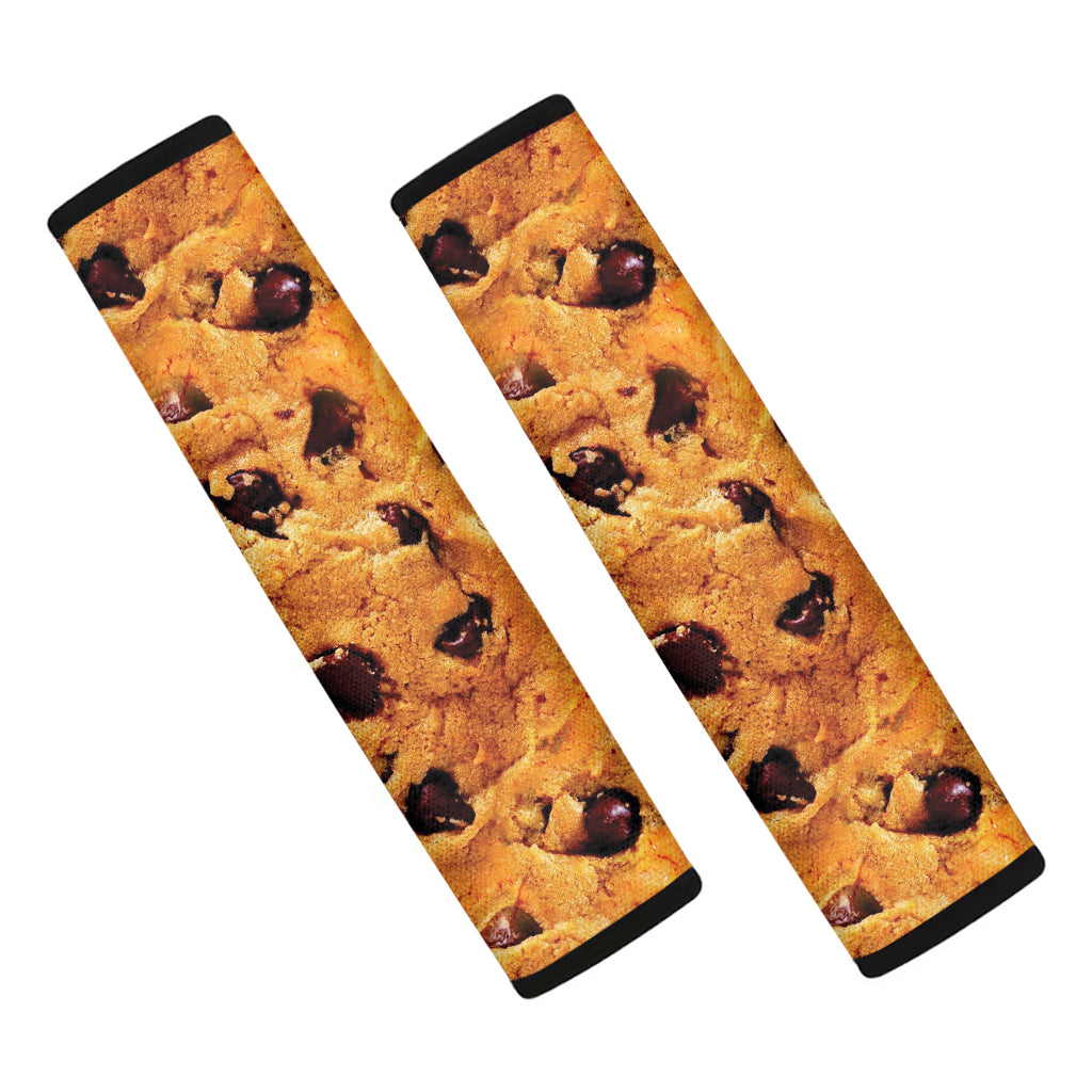 Chocolate Chip Cookie Print Car Seat Belt Covers