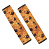 Chocolate Chip Cookie Print Car Seat Belt Covers
