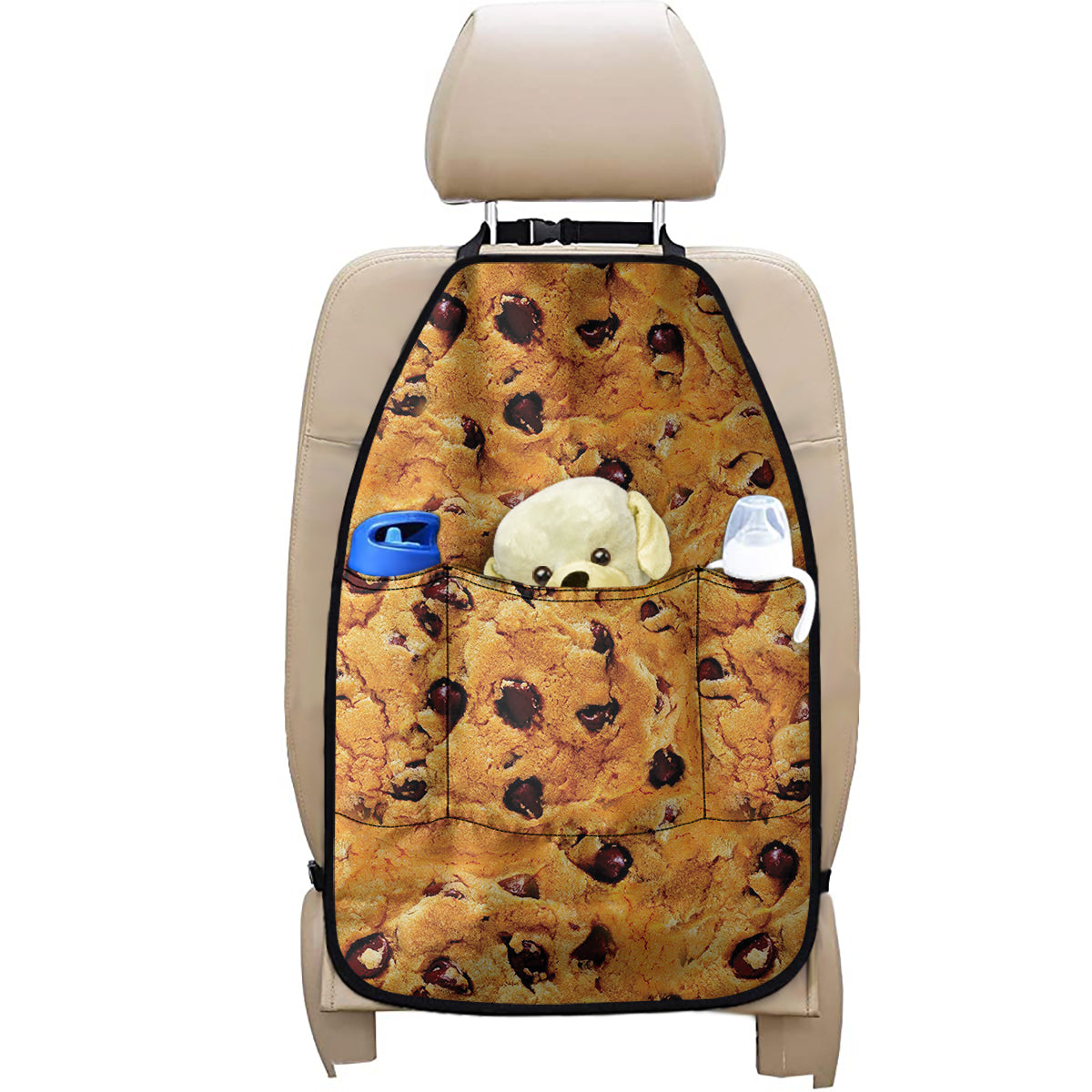 Chocolate Chip Cookie Print Car Seat Organizers