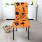 Chocolate Chip Cookie Print Dining Chair Slipcover