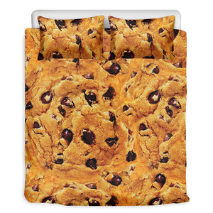 Chocolate Chip Cookie Print Duvet Cover Bedding Set