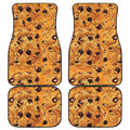 Chocolate Chip Cookie Print Front and Back Car Floor Mats