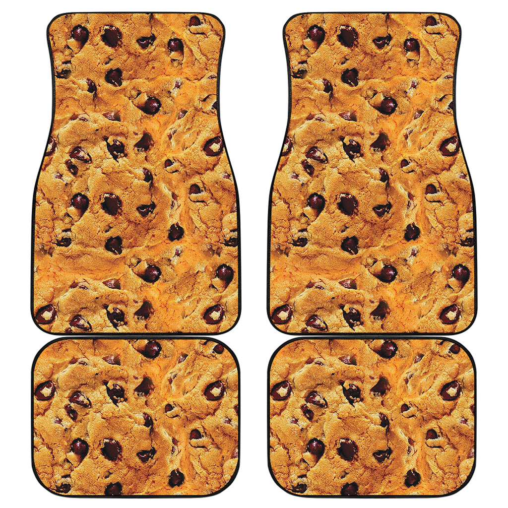 Chocolate Chip Cookie Print Front and Back Car Floor Mats