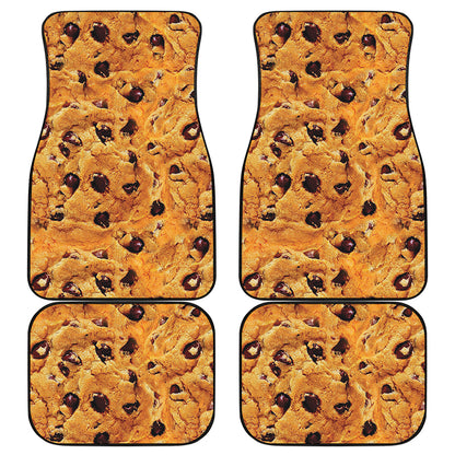 Chocolate Chip Cookie Print Front and Back Car Floor Mats