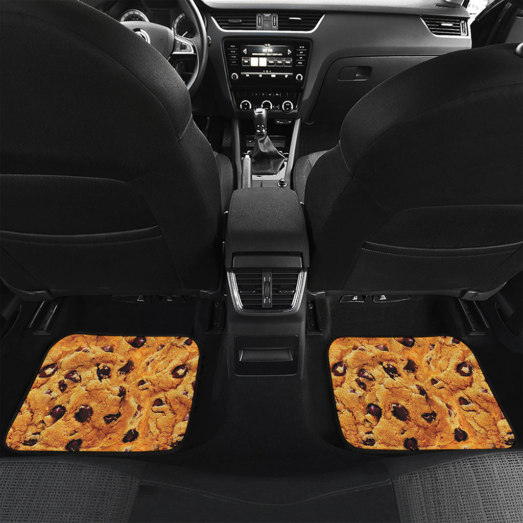 Chocolate Chip Cookie Print Front and Back Car Floor Mats